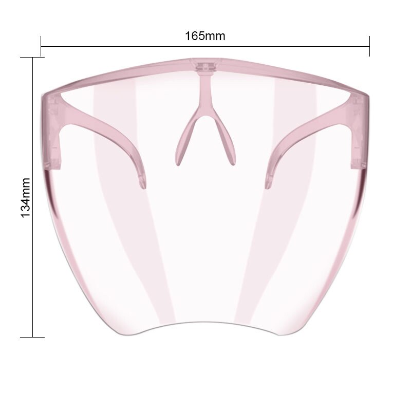 Clear Work Safety Glasses Protective Safety Anti Dust Saliva Goggles Eye Protection Soft Google Transparent Goggles Face: PINK ONE SIADE
