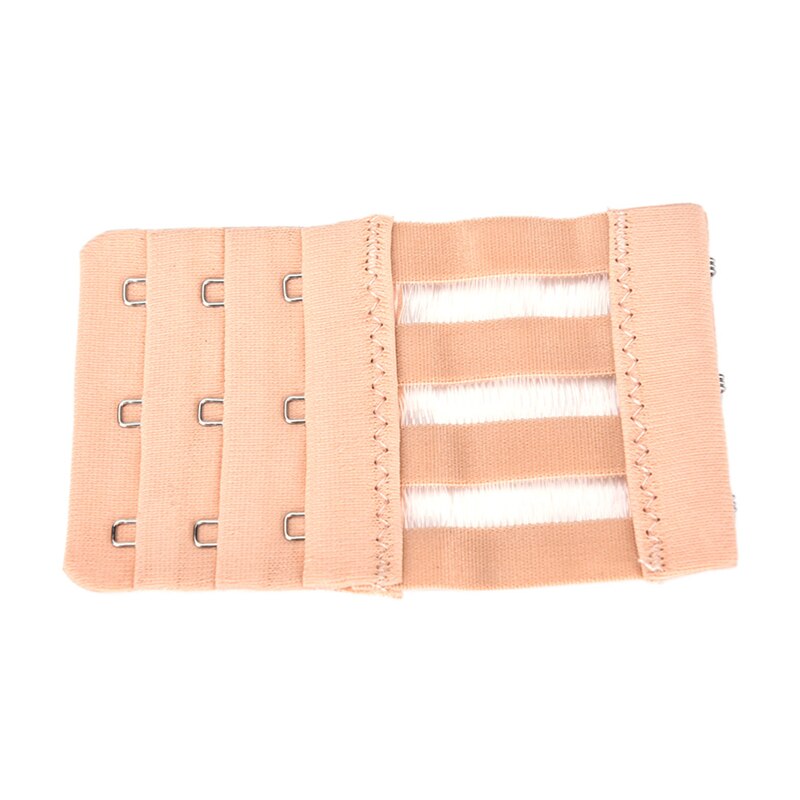 3 Rows 3 Hooks Women Good Adjustable Bra Extender Strap Extension Buckle: Blue