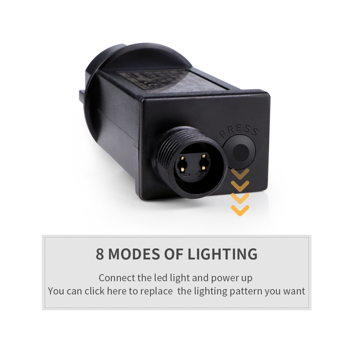 Guirnalda de luces LED navideñas de 24V, luces de hadas múltiples blancas cálidas para decoración de árboles, guirnalda de luces impermeable para decoración de habitaciones al aire libre