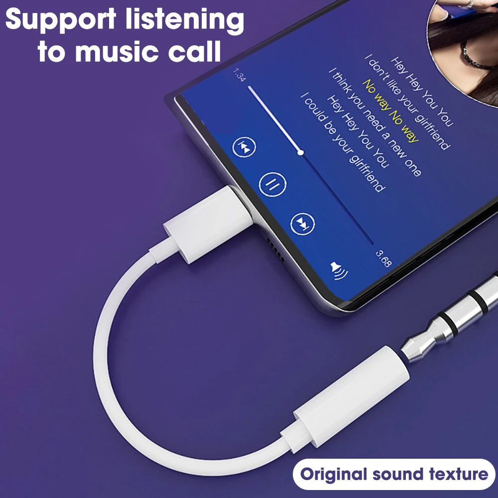 Kopfhörer anschluss Adapter für Huawei Mate 30 p30 Xiaomi Android-Handy USB Typ C bis 3,5mm Kopfhörer anschluss Audio-Kabel adapter