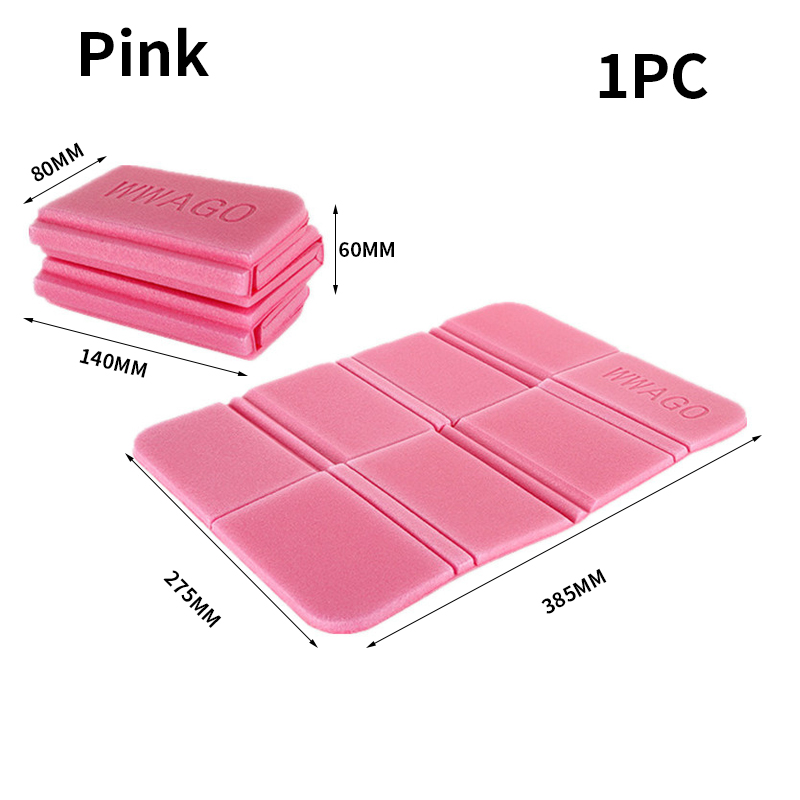 WWAGO Tappetino anti-umidità pieghevole Tappetino anti-umidità isolante portatile per esterni Tappetino per sedile da trekking Tappetino per culo a prova di umidità in schiuma Xpe: viola