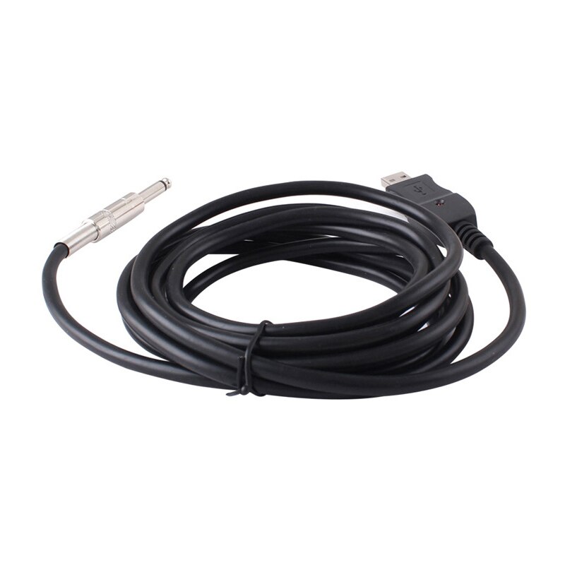 Usb Gitaar Kabel 3 Meter Elektrische Gitaar Kabel Usb Gitaar Recorder 10 Ft Usb Naar 1/4 Inch Gitaar Kabel Plug en Spelen Jam Record O