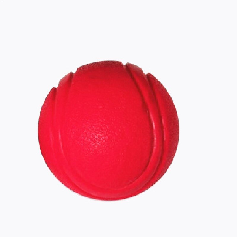 Super Taaiheid Huisdier Molaire Beet Bestendig Training Chew Speelgoed Niet Giftig Solid Natuurlijke Rubber Stuiterende Bal Voor Hond Kat size-Kleine: Rood