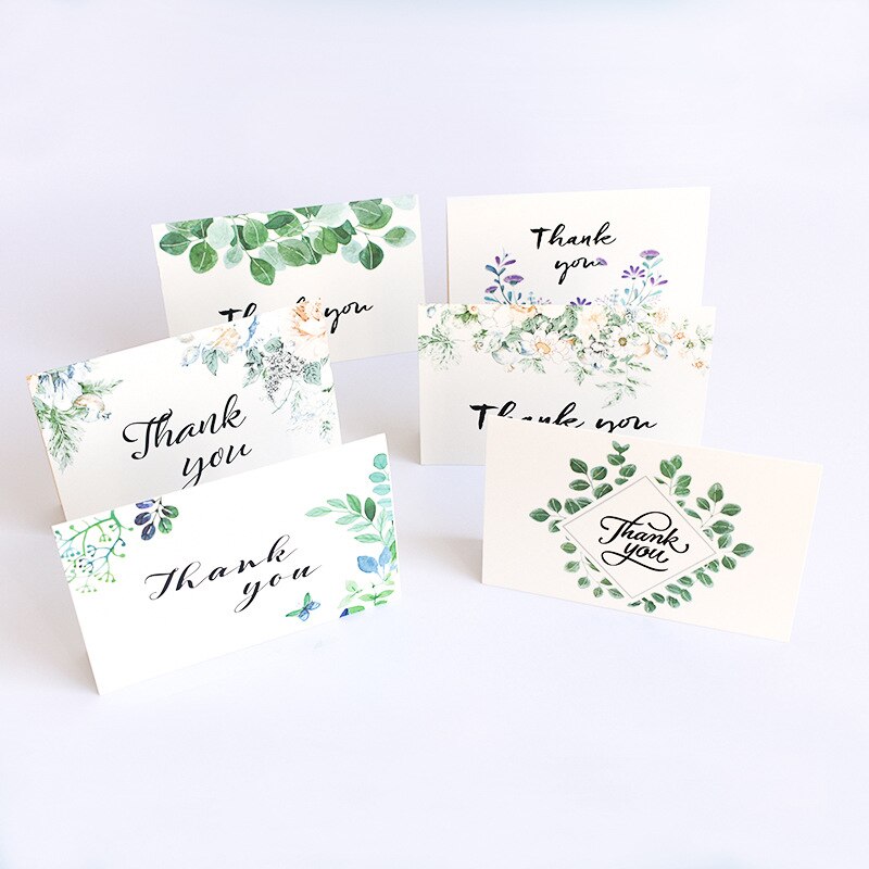 6pcs/lot Retro Rural Greeting Cards Thank You Card with Envelope for Season Mother' Day Blessing Cards AQ120