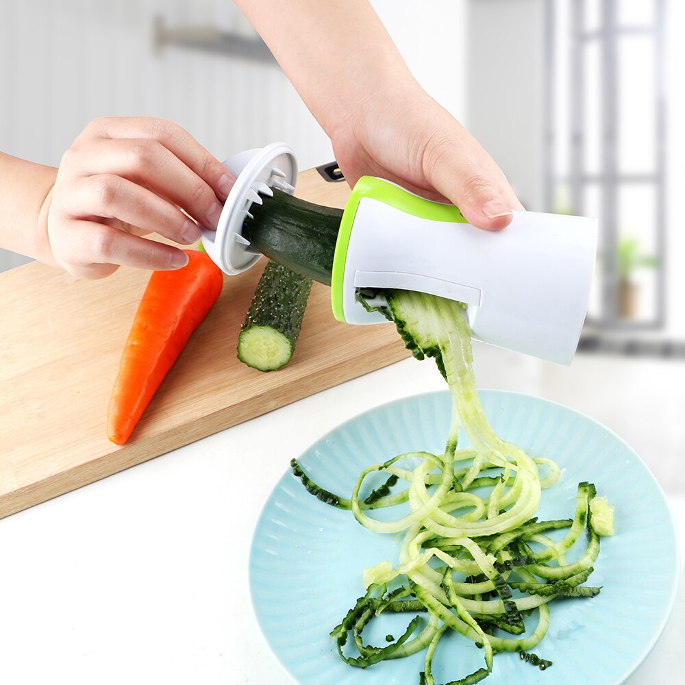 Ouyxr groente spiraalsnijder wortel komkommer snijder chopper spiraal trechter groente rasp handheld spiraalsnijder