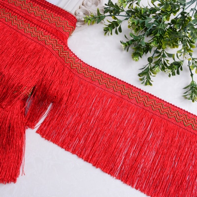 12Yards Gordijn Sofa Decoratie Lace Trim Diy Accessoires Kwastje 15Cm Breed