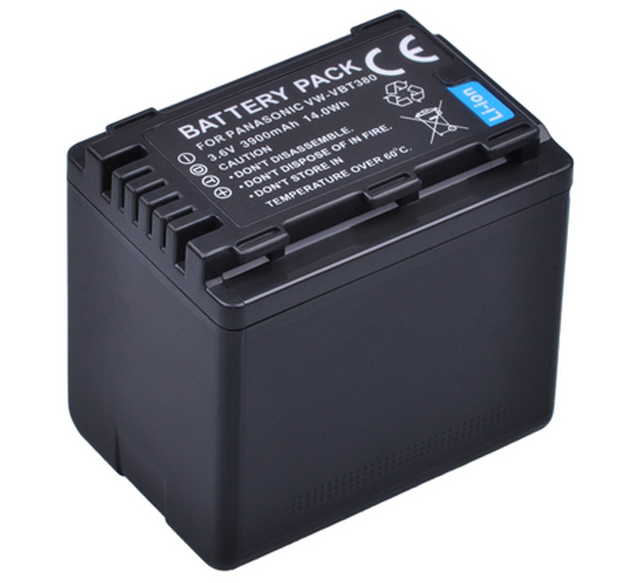 Paquete de baterías para Panasonic HC-V510, HC-V520, HC-V530, HC-V550, HC-V550K, HC-V550CT, HC-V550M, HC-V550MK videocámara Full HD