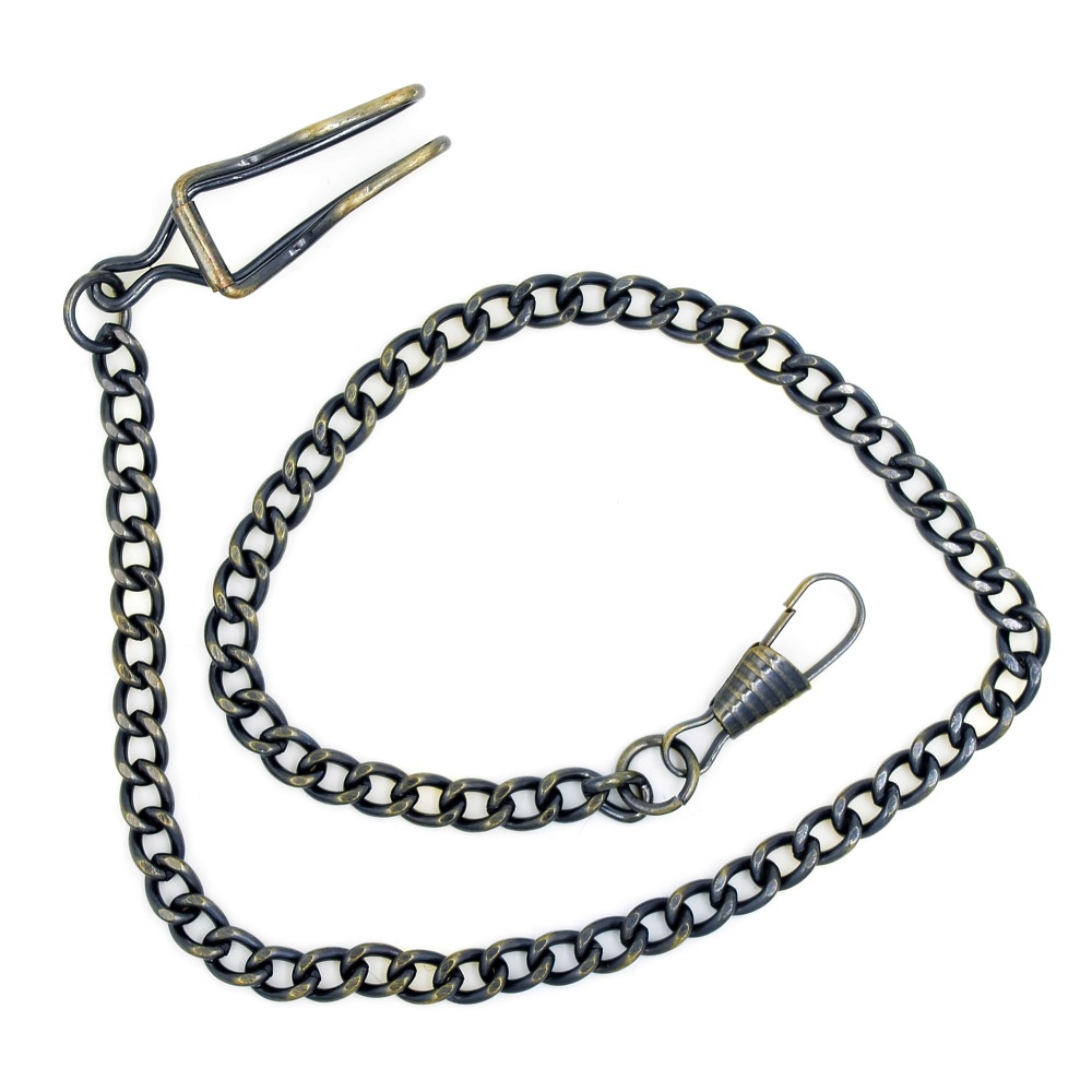 5 stk en masse 34cm klassisk bronze tone slange kæde belagt lommeur kæde bælte tilbehør vedhæng kæder  b007