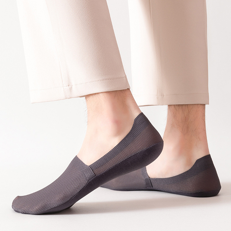 3 Paare/los Männer Stiefel Socken Sommer Dünne Unsichtbare Socke Atmungsaktive Sanft lässig Sox Elastische Gittergewebe Sokken Meias