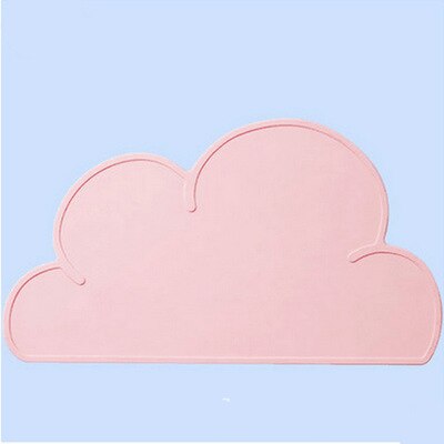 Baby Silicone Placemat Child's Plate Mat Food Grade Silicone Table Pad Waterproof Heat Insulation Kitchen Gadget Easy Cleaning: light pink