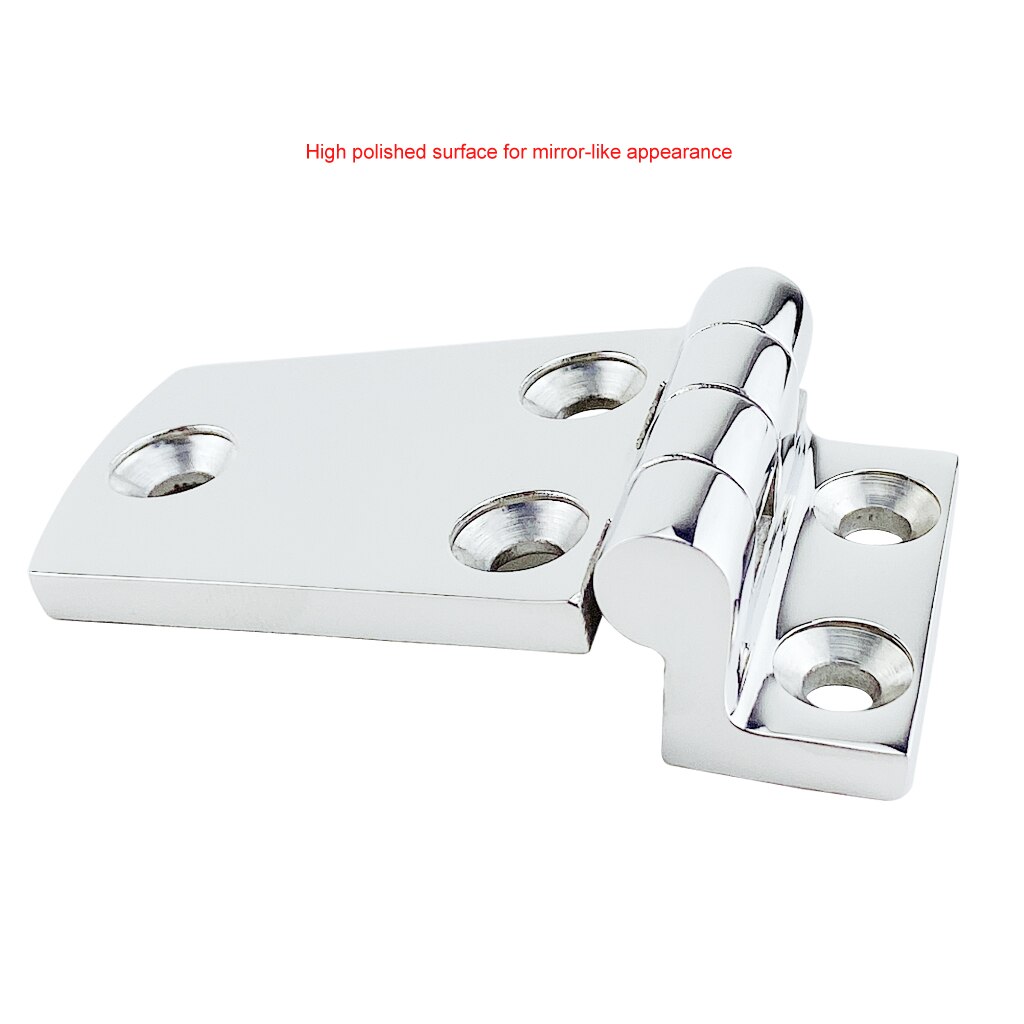 316 Stainless Steel Flush Door Hatch Compartment Folding Bending Hinge Deck Hinge Door Strap Butt Hinge Boat Marine Accessories