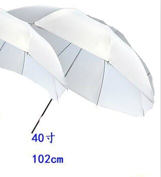 White Soft Umbrella 43"/umbrella diffuser Durable Camera 40" 102cm Inch Translucent Photo Studio flash Soft Umbrella CD05 Y: 102CM 40 inch