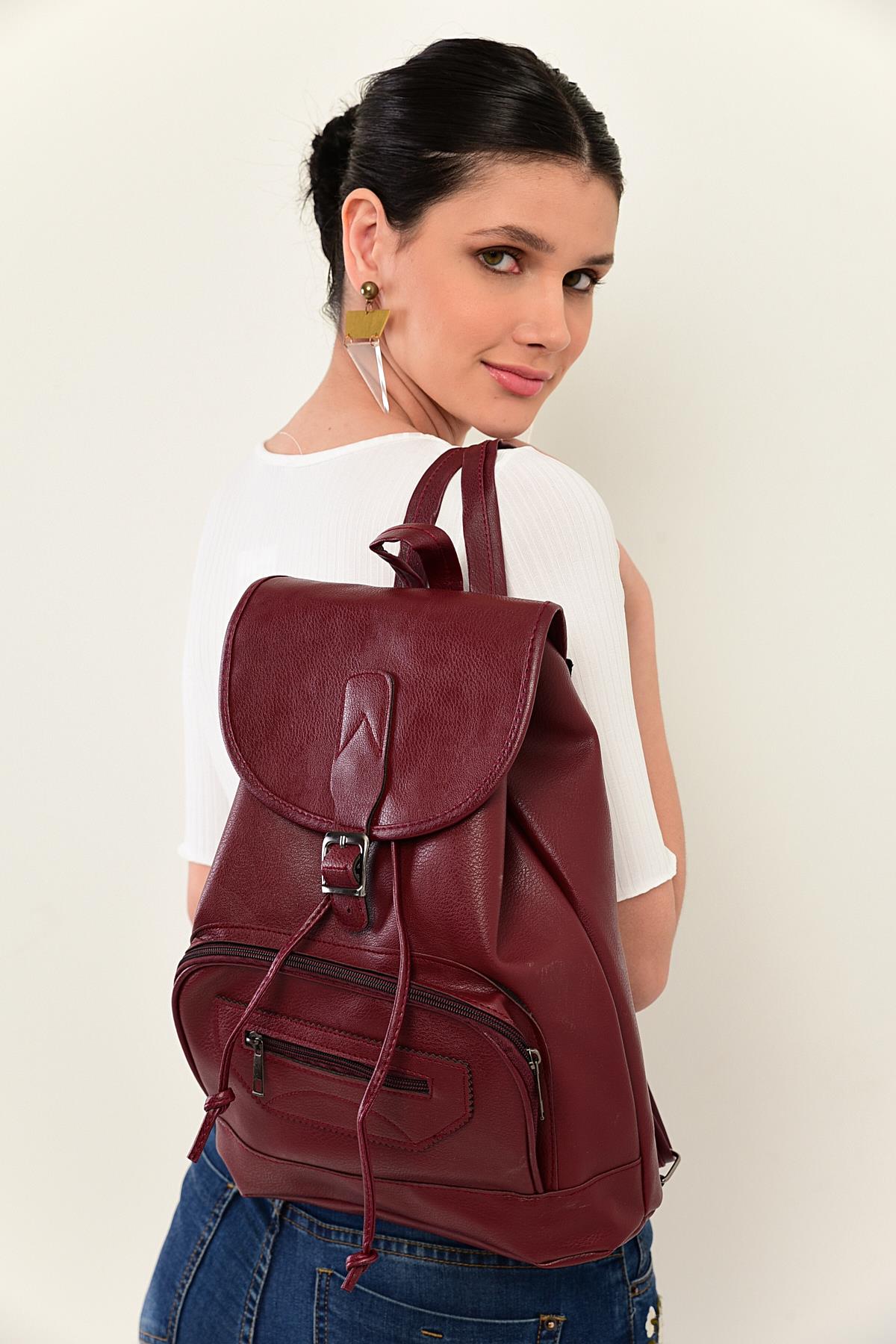 Zíper e corda mochila detalhada saco