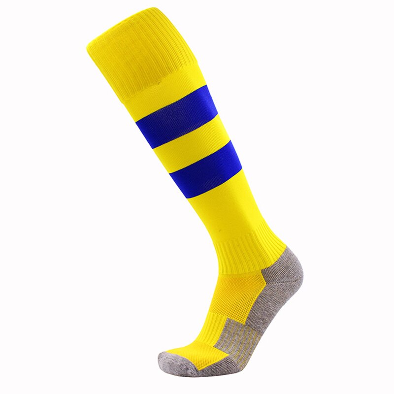 Brothock fußballsocken handtuch kinder fußball fußball socken Dicke strümpfe nylon sport socken streifen muster hersteller