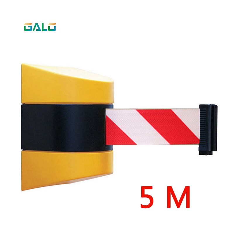 5m/10meters spring Betl Lengthe Wall Amoutn Barrier Stanchions Retractable Betl For Area Separation Color optional: red white 5m