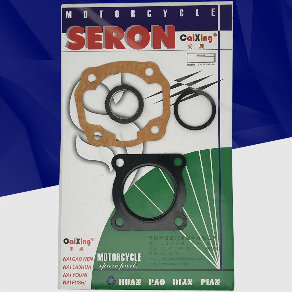 Motorcycle Crankcase Clutch Cover Cylinder Gasket Kits Set For Suzuki TB50 50cc
