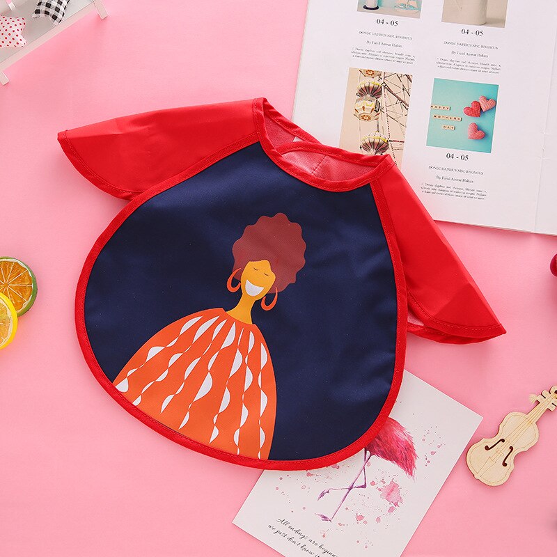 Kinderen Bib Rijst Zak Tpu Waterdichte Baby Rijst Kleding Schilderen Kleren Speeksel Gown: 7