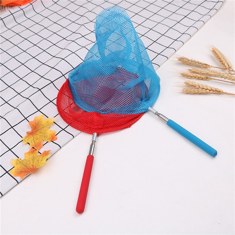 1pc Kids Telescopic Butterfly Net Extendable 34 Inches and Anti Slip Grip Perfect for Catching Bugs Insect Colorful Fishing Toys