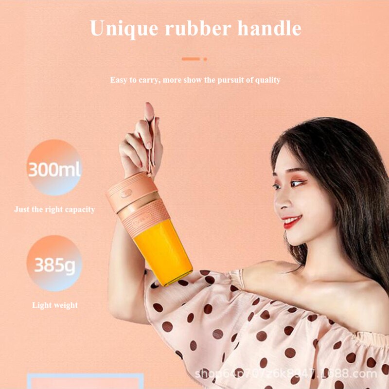 WXB USB Charging 6 Blades Portable Juicer Juice Smoothie Smothie Maker Smoothie Blender Extractor Batidora Be Machine Household
