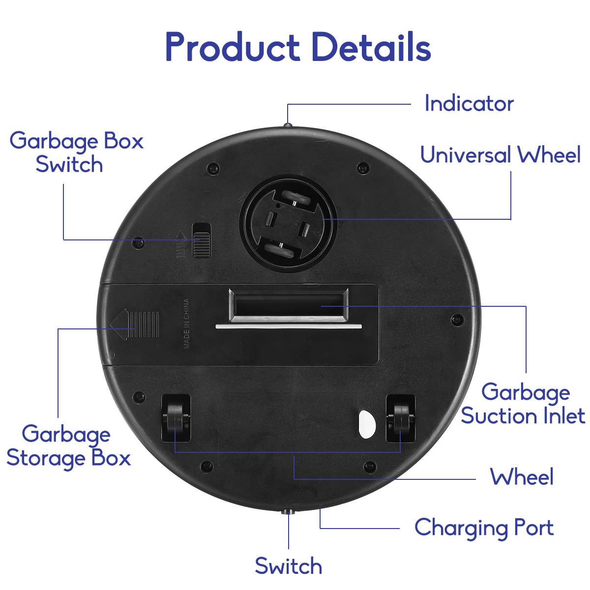 Oplaadbare Robot Stofzuiger Intelligente Vloer Vegen Dust Catcher Slimme Automatische Robot Cleaning Machine Voor Thuis