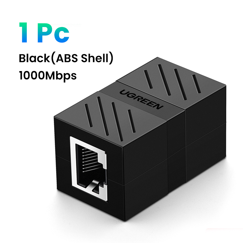 UGREEN RJ45 Connector Network Ethernet Extender Extension for Cat7 Cat6 Cat5e Ethernet Cable Adapter Gigabit Female to Female: Pink