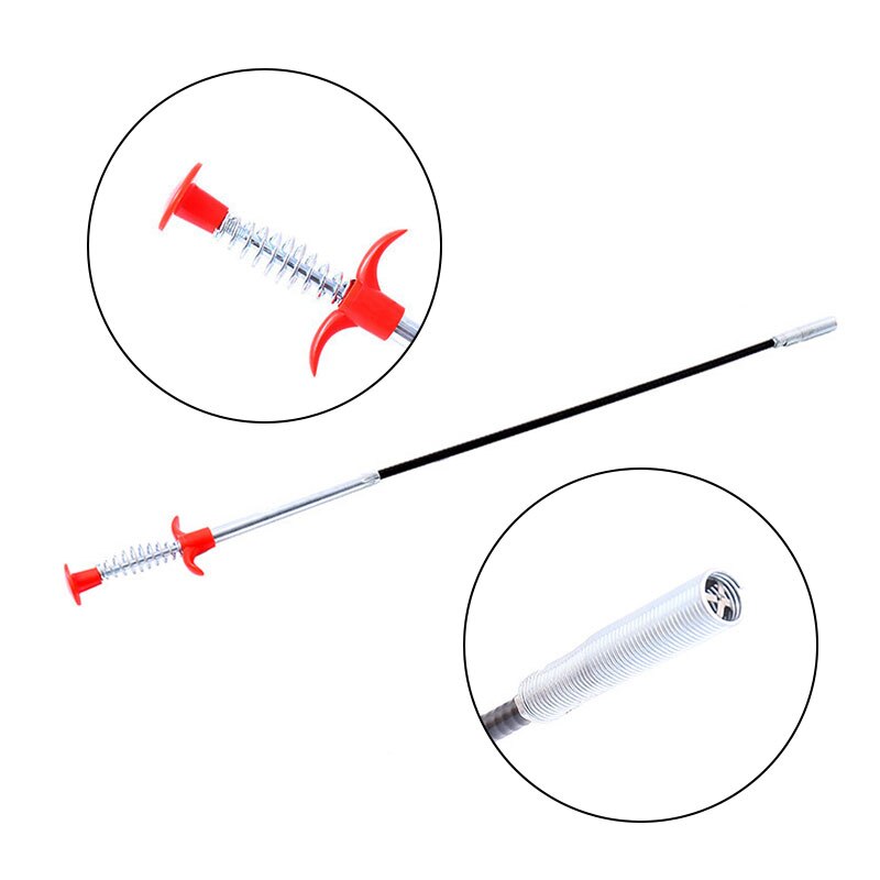60 Cm Riool Borstel Thuis Buigbare Sink Tub Wc Bagger Pijp Snake Borstel Gereedschap Creatieve Badkamer Keuken Accessoires