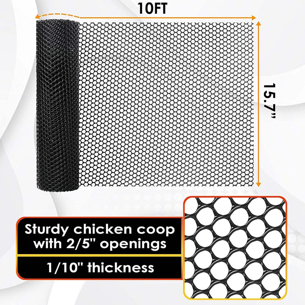 Plastic Chicken Wire Fence Mesh Hexagonal Fencing Wire for Gardening Poultry Fencing Chicken Wire Frame Floral Netting
