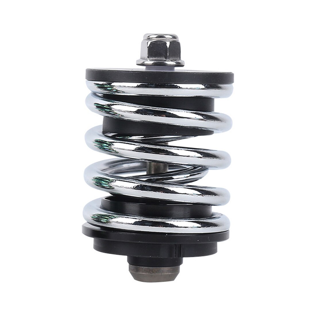 Aluminum Bicycle Spring Suspension Rear Shock Shocks Absorber Folding Bike Titanium Screw Rod For Brompton: Silver