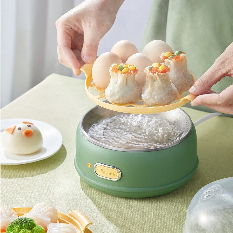 Egg Boiler Electric Egg Cooker Steamer big Capacity Poacher Multifuctional Corn Milk Heating Breakfast Machine 220V 360W
