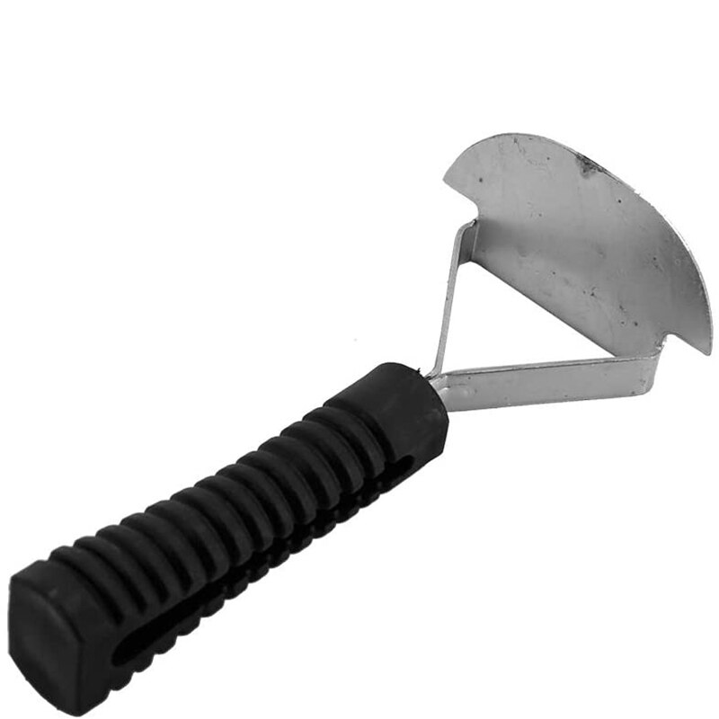 3 -teiliges set aus schall- und wärmedämmendem metall-auspuffschaber mit holzgriff und rollenbefestigungen