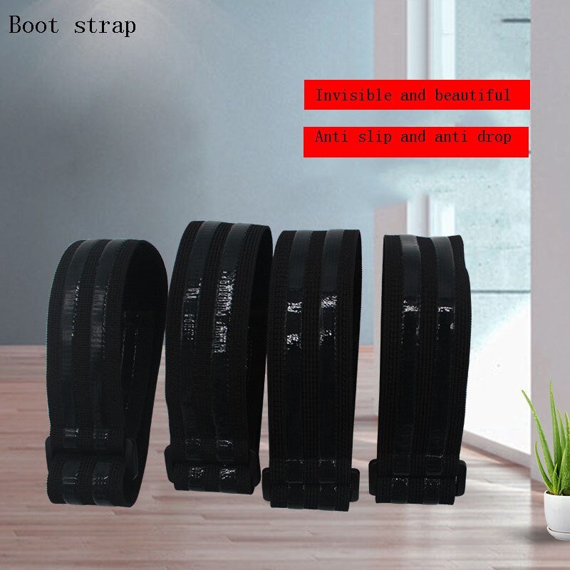 Correa antideslizante para botas, correa de fijación para zapatos, accesorios anticaída, cinta adhesiva ajustable en el interior, cordón elástico