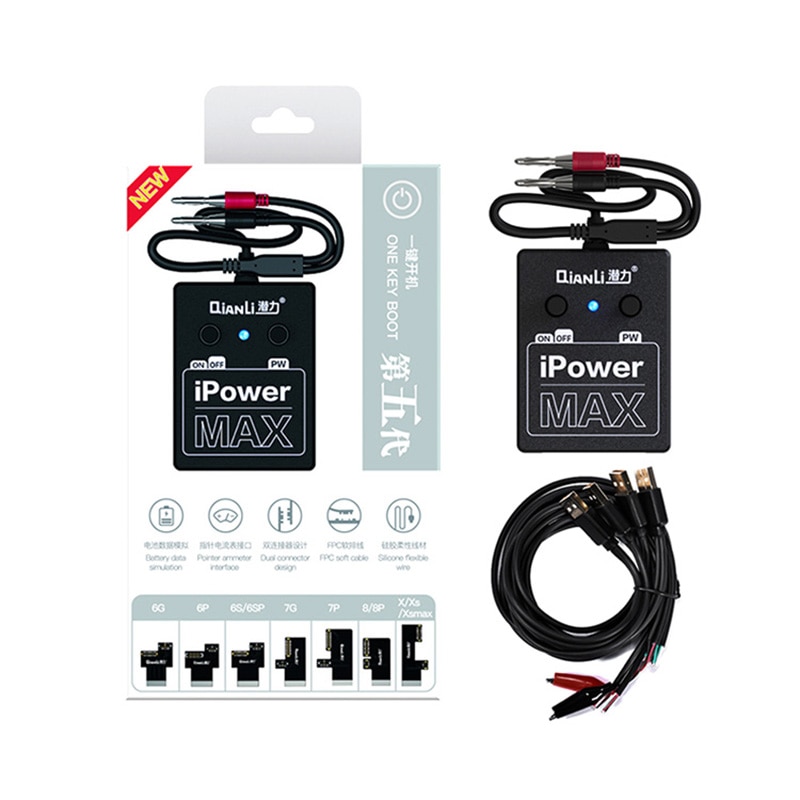 QIANLI Power Supply iPowerMAX test Cable for iPhone XS MAX X 8G 8P X 7G 7P 6S 6SP 6G 6P DC Power control Wire test line iPower