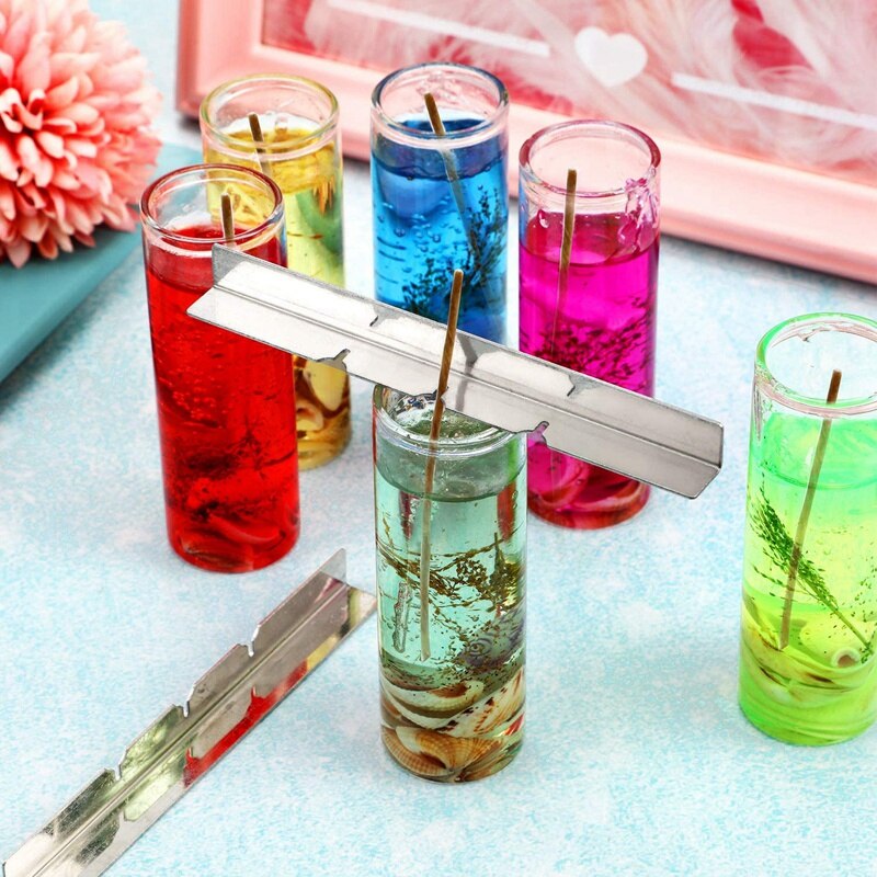 Metall Kerze Docht Halfter Metall Kerze Docht Zentrierung Gerät Docht Bar Metall Docht Kerze für DIY Kerze, Der 12Stck