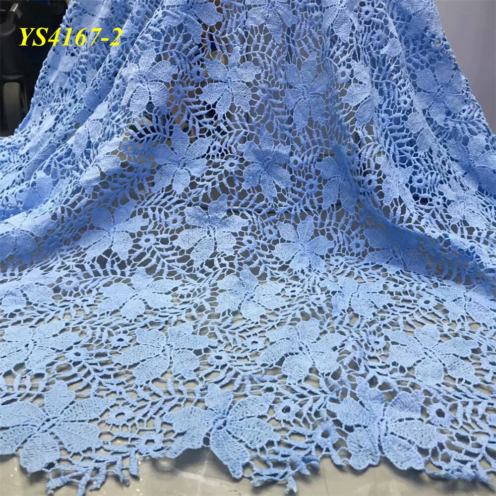 Style de africain si belle couleur jaune guipure robe de soirée dentelle 5 yards utilisation pour robe de mariée