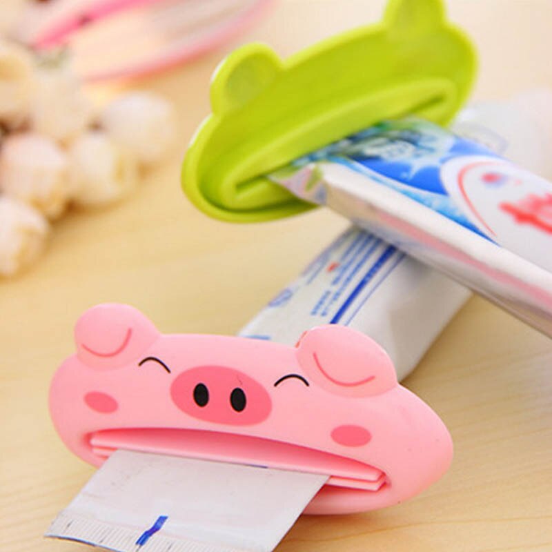 Cartoon Animal Toothpaste Squeezing Clamp Toothpaste Dispenser Easy Squeeze Paste 2Pcs Toothpaste extruder Bathroom Accessories