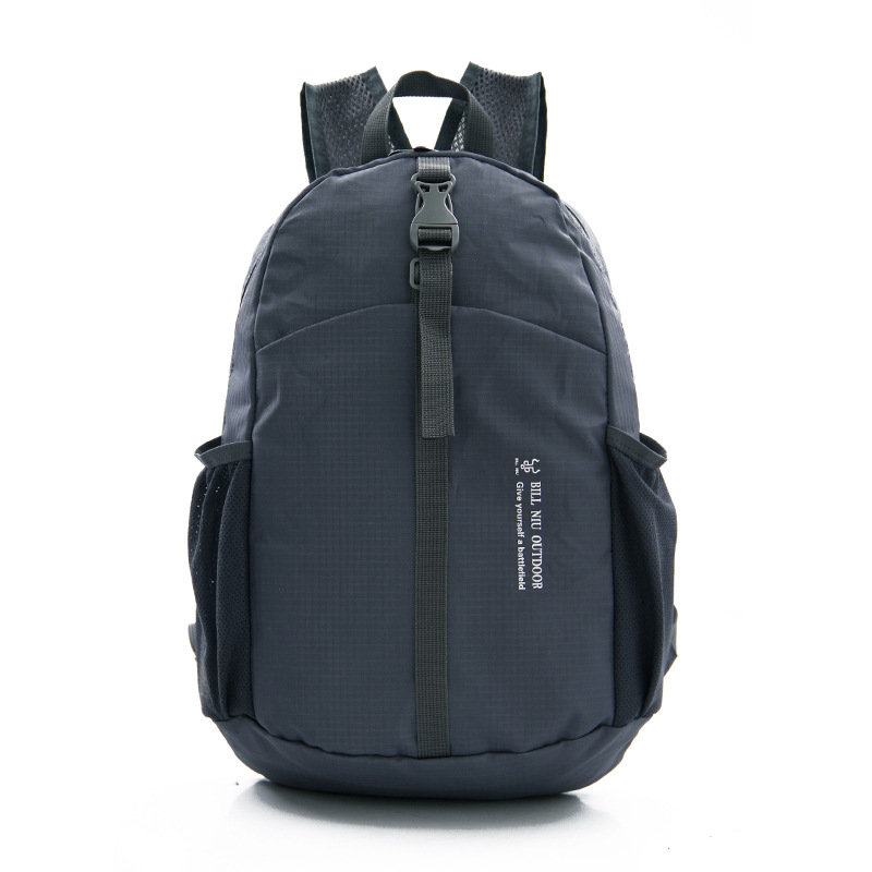 Große Kapazität Faltbare Reise Rucksack Wasserdichte Nylon Schwarz Casual Rucksäcke rugzak Kleine Rucksack Für Männer mochila escolar: gray