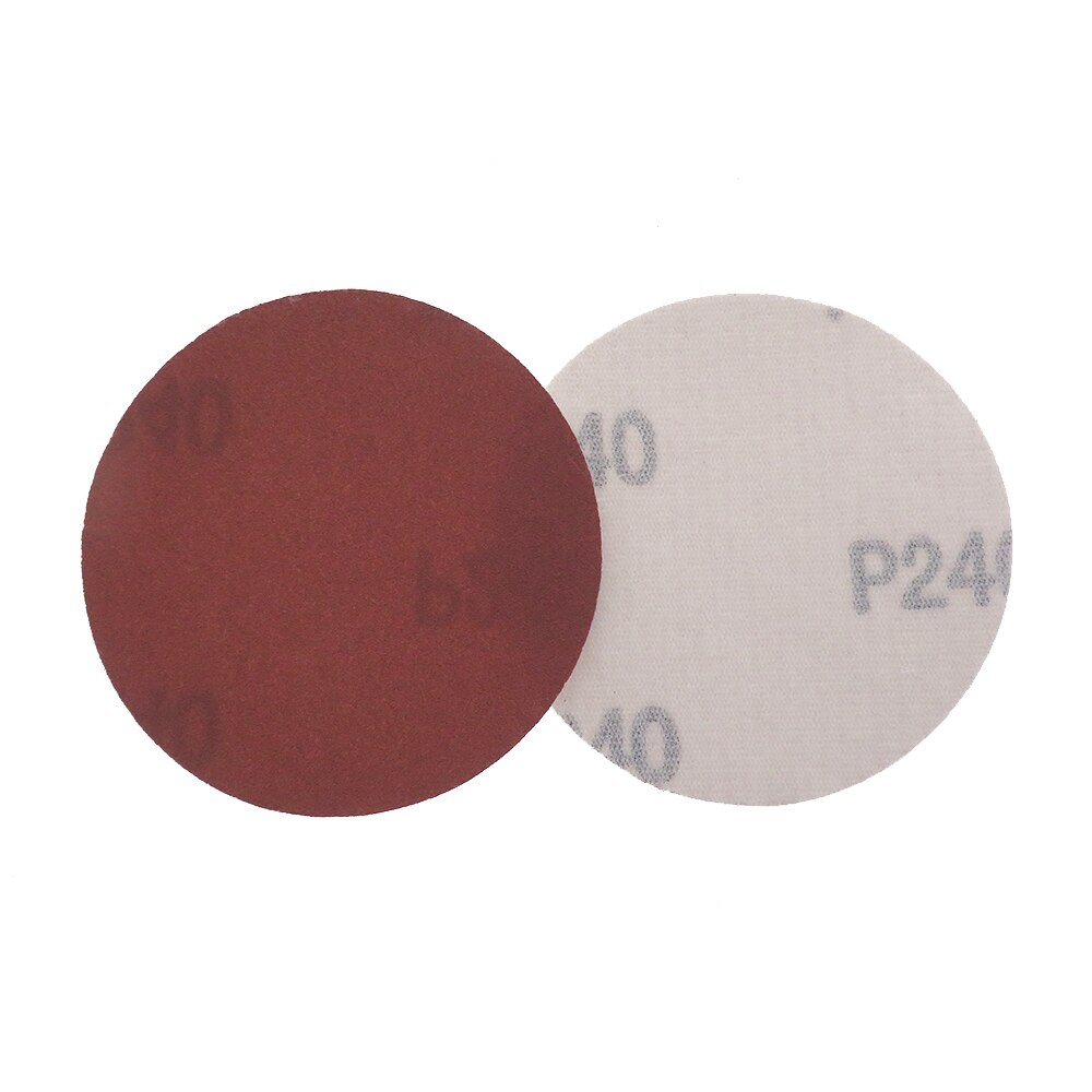 Disco de lixa para lixa de metal e madeira, 60 a 2000mm de óxido de alumínio com gancho e laço de secagem, disco de lixar metal e madeira: 240 Grit / 25 Pcs
