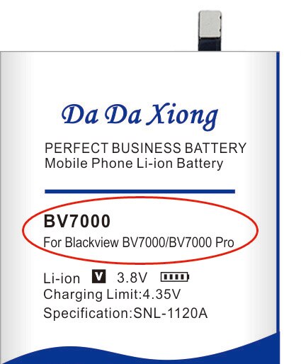 Batería de alta capacidad para Blackview BV6000 BV6000S BV7000 Pro BV8000 pro BV9000 Pro BV9500 Pro MT6763T 536380, batería de teléfono: BV7000