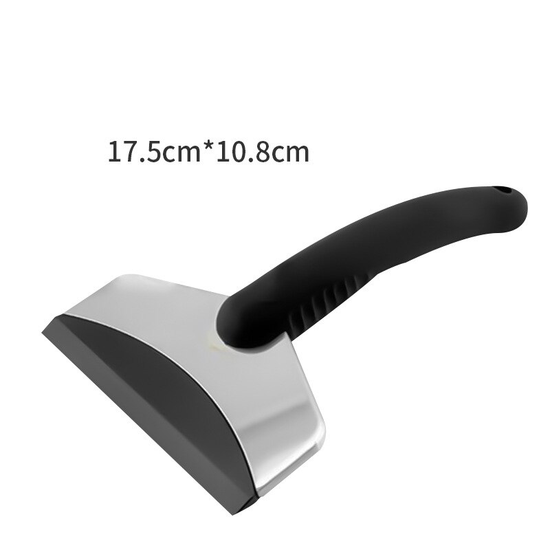 Multipurpose Snow Scraper Widen Metal Blades ABS Anti-slip Handle Car Windsheild Snow Shovel Ice Scraper Scoops Garden Tools: Dark Grey