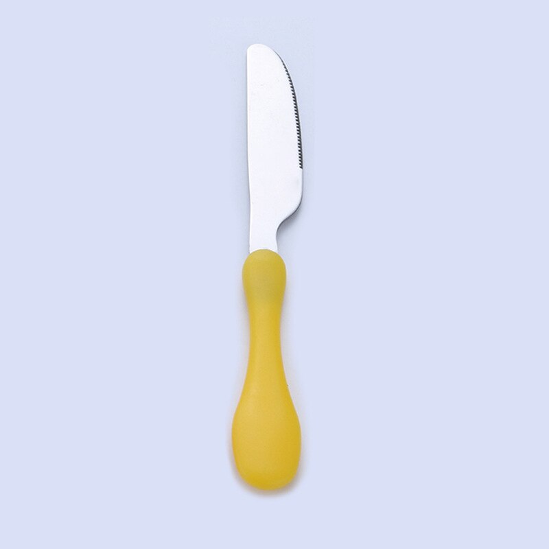 Safety Portable Kids Tableware Knife Fork Lovely 304 Stainless Steel Cutlery Set Children Dinnerware: 01 Dinner knife