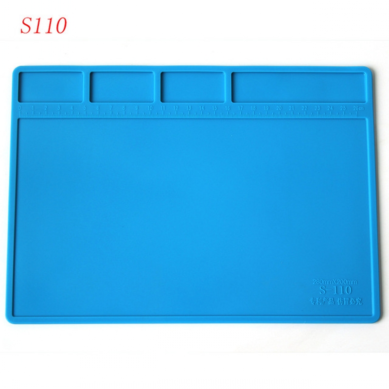 ESD Warmte-isolatie Werkmat Hittebestendig BGA Soldeerstation Reparatie Isolatie Pad Isolatie Pad Onderhoudsplatform: S110