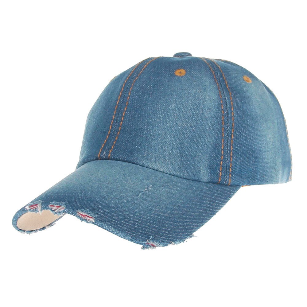 Womens Jean Sport Hoed Casual Denim Tennis Cap Zonnehoed Aankomst Verstelbare Sport Running a30524: B