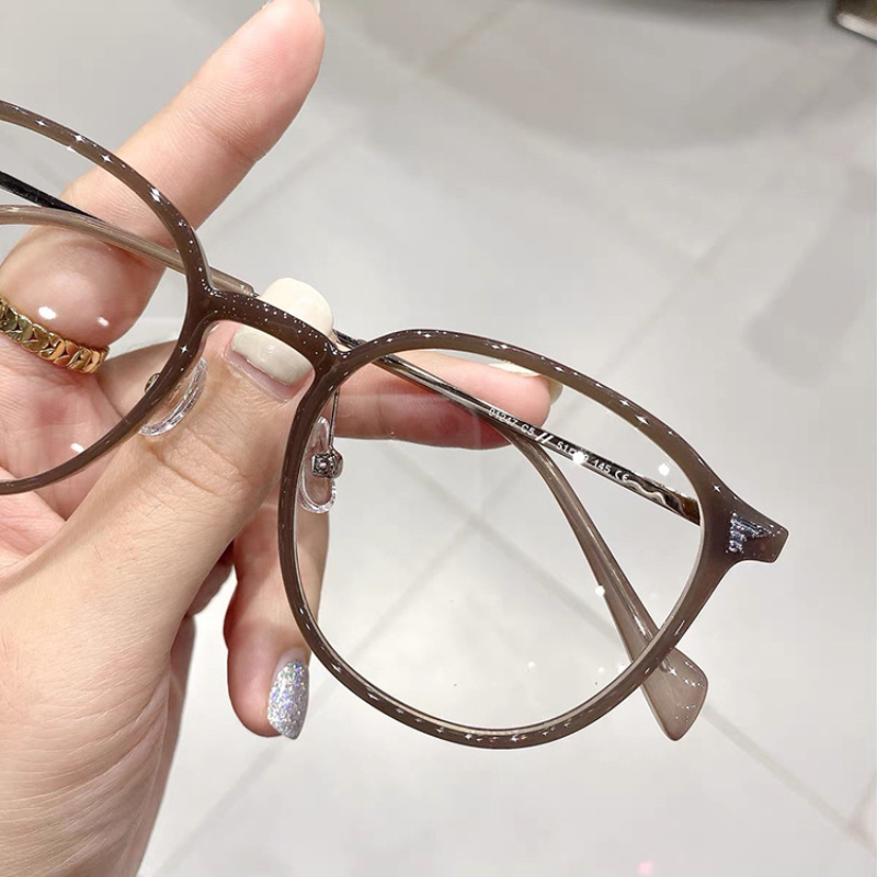 Gafas de lectura ultraligeras TR90 con montura ovalada, gafas de presbicia antiluz azul a la , lentes transparentes para mujer, gafas de visión de lejos