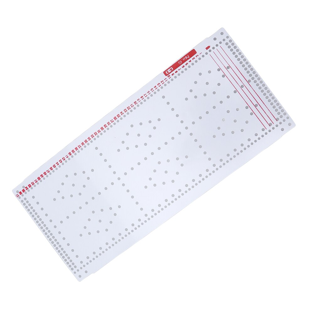10pcs Punch Cards Plastic White Soft Durable Hole Punched Index Cards For Silver Reed Knitting SRP325 SRP50 SRP60N