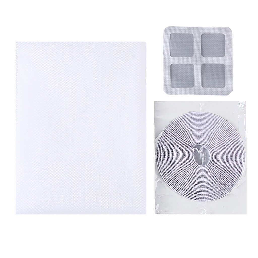 DIY Anti-Mosquito Net Insect Fly Screen Window Mesh Self-adhesive Indoor Mosquito Screens Black White Mosquito Window Screens