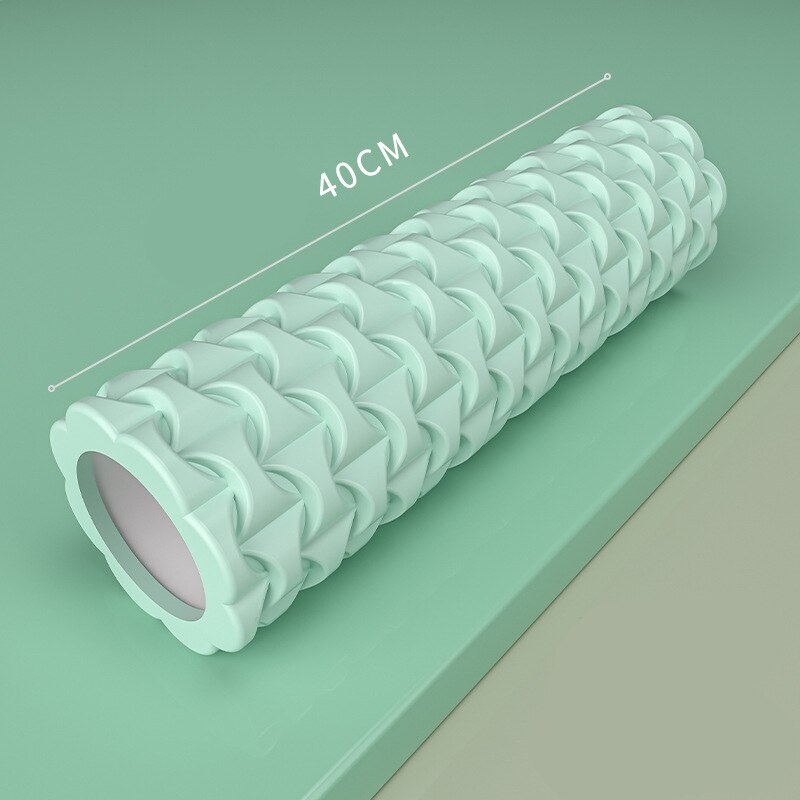 Rullo di schiuma di forma fisica della palestra della colonna di Yoga Pilates esercizio di Yoga rullo di massaggio muscolare posteriore rullo di Yoga morbido rullo muscolare trasporto di goccia: Brown
