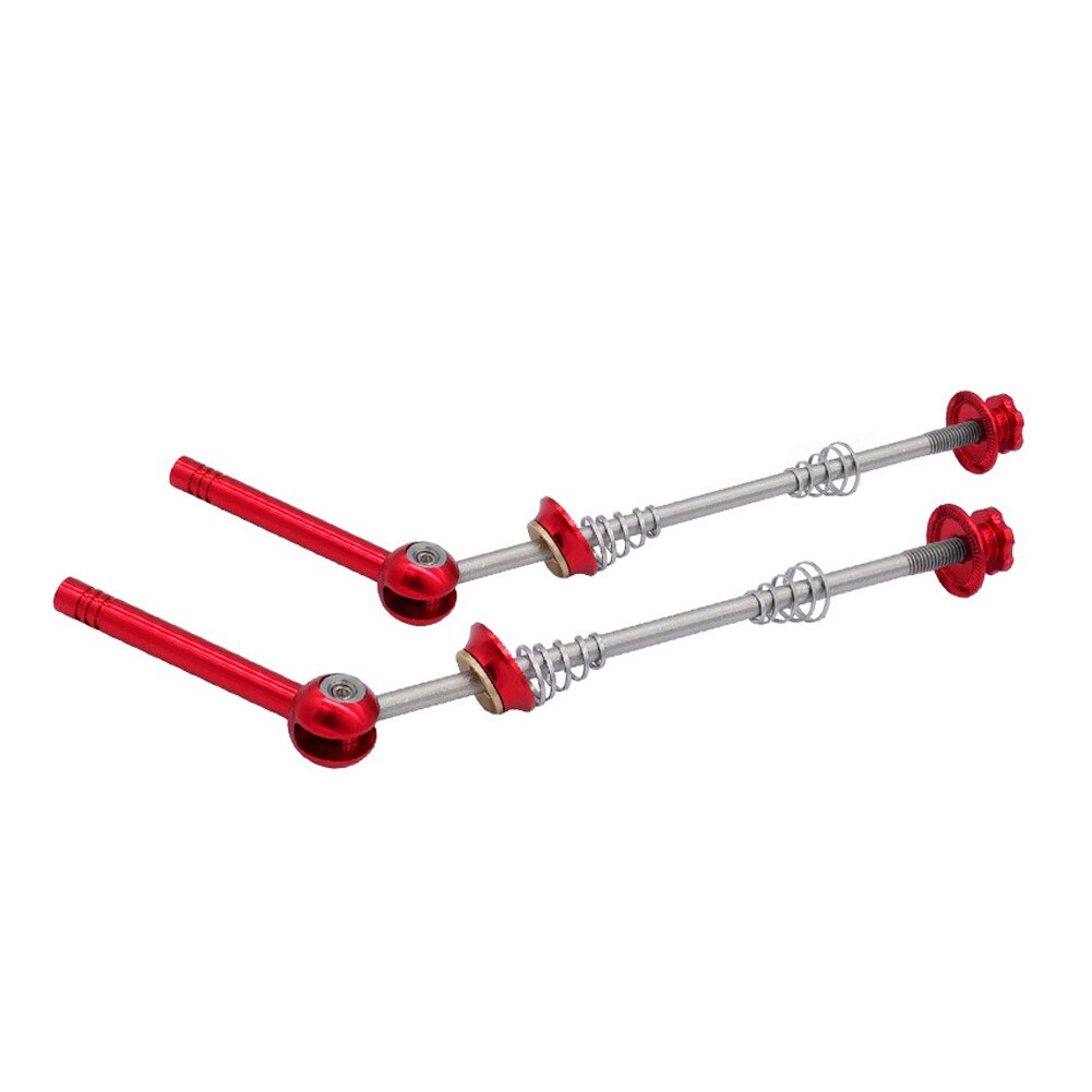 1 Pair Alloy Bicycle Quick Release for 100/130mm Road Bike Hub 100/135mm MTB Hub Riding Equipment Cycling Accessories: Type B Red