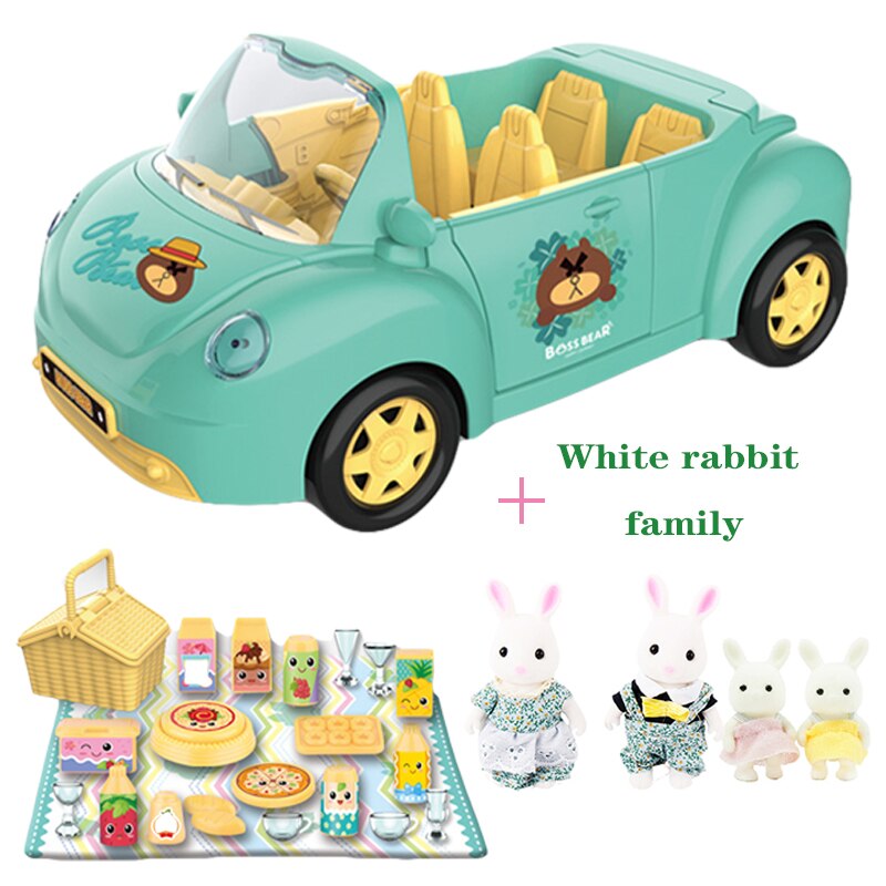 Children's Birthday Simulation Play House Toy Convertible Sliding Car Rabbit Family Ho Package Toy Halloween: 8806-2-G01-K01