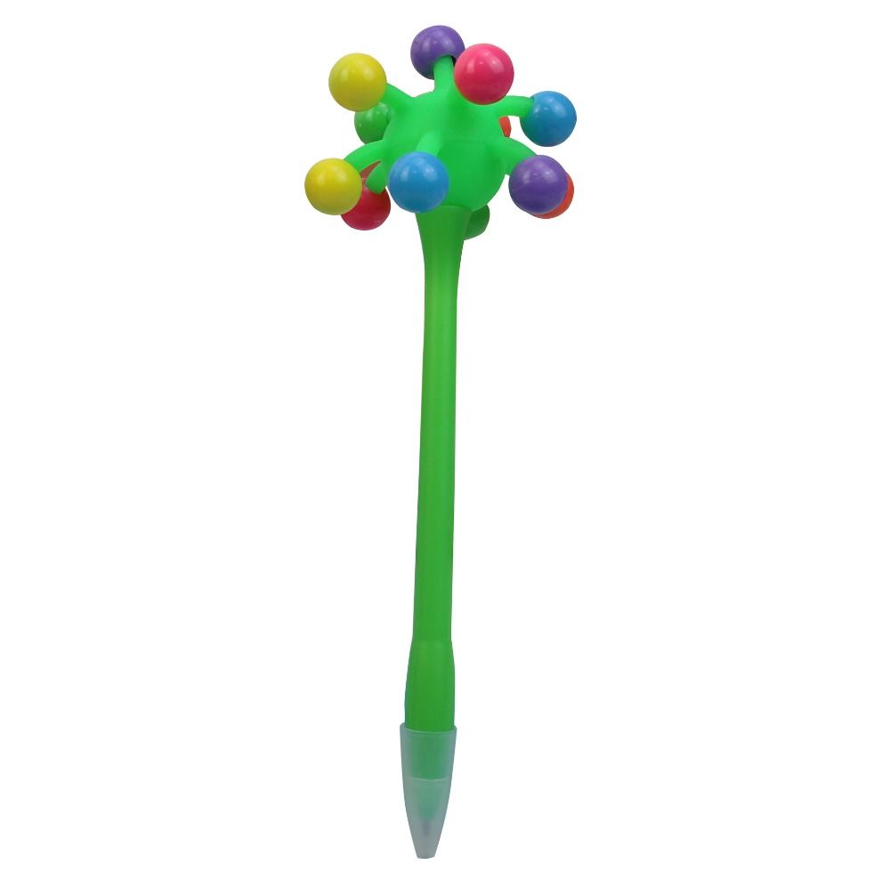 Fun To Your Writing Small Ball Ballpoint Pen Novelty Pen Entertainment Toy Pen Decompression Pull Ballpoint Pen Office Supplies: WHITE