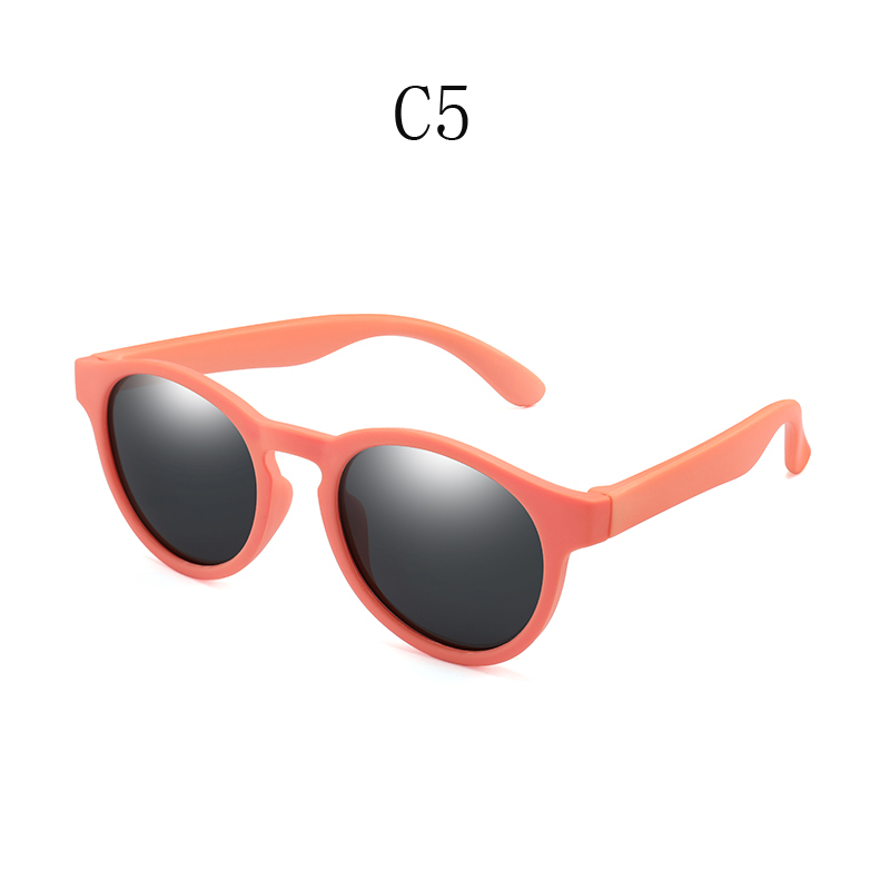 Gafas de sol polarizadas de goma niños TR90 niños niñas espejo Polaroid gafas de sol gafas de seguridad de silicona para niños bebé UV400